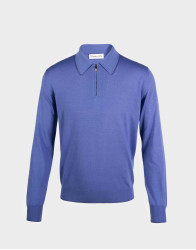 Castello d'Oro Blue Polo Long Sleeves thumbnail